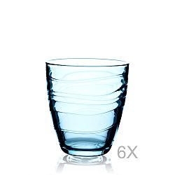 Sada 6 modrých pohárov Pasabahce, 285 ml
