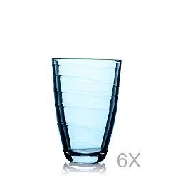 Sada 6 modrých pohárov Pasabahce, 360 ml
