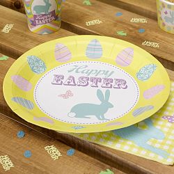 Sada 8 papierových tanierov Neviti Happy Easter
