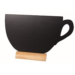 Set popisovacej tabule na stojane a kriedovej fixky Securit® Silhouette Cup, 22 x 33 cm