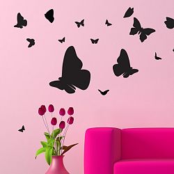 Set samolepky a 15 Swarovski krištáľov Ambience Butterflies
