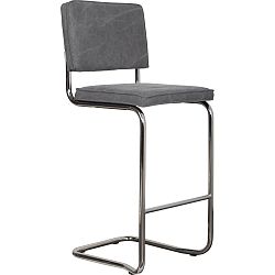 Sivá barová židle Zuiver Ridge Kink Vintage