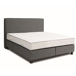 Sivá boxspring posteľ Revor Milano, 160 × 200 cm
