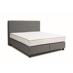 Sivá boxspring posteľ Revor Roma, 160 × 200 cm