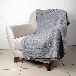 Sivá deka Tete, 170 × 130 cm