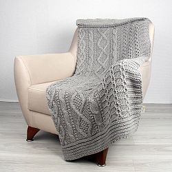 Sivá deka Totu, 170 × 130 cm