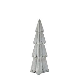 Sivá dekoratívna soška KJ Collection Christmas Tree, 25,5 cm