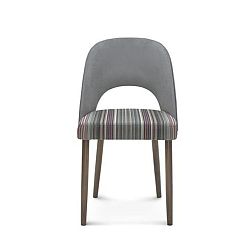 Sivá drevená stolička Fameg Lecia