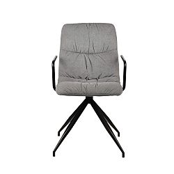 Sivá jedálenská stolička s opierkami LABEL51 Spike