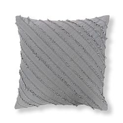 Sivá obliečka na vankúš La Forma Delia, 45 × 45 cm