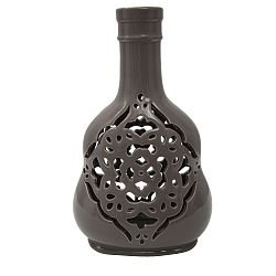 Sivá porcelánová váza Mauro Ferretti Carving