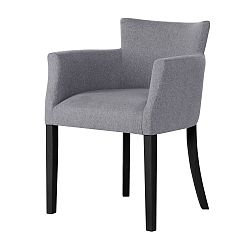 Sivá stolička s čiernymi nohami Ted Lapidus Maison Santal
