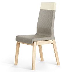 Sivá stolička z dubového dreva Absynth Kyla Two