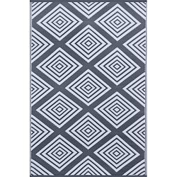 Sivo-biely obojstranný vonkajší koberec Green Decore Eres, 120 × 180 cm