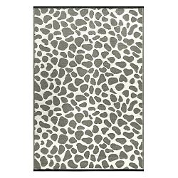 Sivo-biely obojstranný vonkajší koberec Green Decore Silenco, 90 × 150 cm