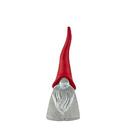 Sivo-červená dekoratívna soška KJ Collection Santa Claus, 27 cm