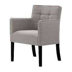 Sivo-hnedá stolička s čiernymi nohami Ted Lapidus Maison Freesia