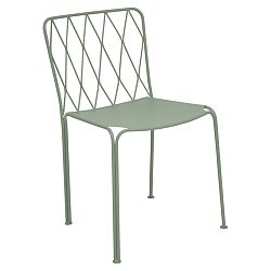 Sivo-zelená záhradná stolička Fermob Kintbury