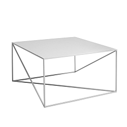 Sivý konferenčný stolík Custom Form Memo, šírka 80 cm