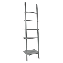 Sivý rebrík s poličkami RGE Emil, 200 x 50 cm
