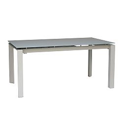 Sivý rozkladací jedálenský stôl sømcasa Marla, 140 x 90 cm