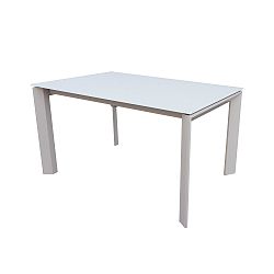 Sivý rozkladací jedálenský stôl sømcasa Nicola, 140 x 90 cm