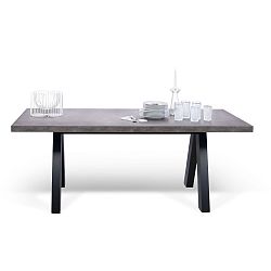 Sivý rozkladací jedálenský stôl TemaHome Apex