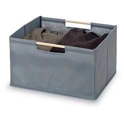 Sivý úložný box Domopak Saket, dĺžka 38 cm