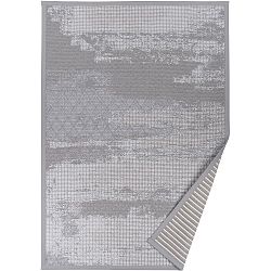 Sivý vzorovaný obojstranný koberec Narma Nehatu, 140 x 200 cm