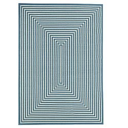Svetlomodrý vysokoodolný koberec Webtappeti Braid, 133 x 190 cm