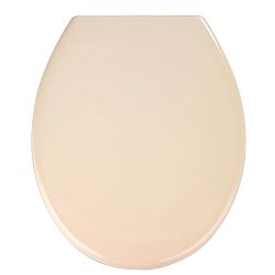 Svetloružové WC sedadlo s jednoduchým zatváraním Wenko Premium Ottana, 45,2 x 37,6 cm