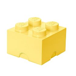 Svetložltá úložná kocka LEGO®