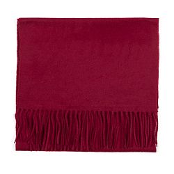 Tmavočervený kašmírový šál Bel cashmere Dina, 180 x 30 cm