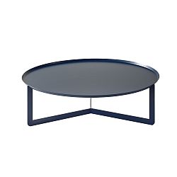 Tmavomodrý konferenčný stolík MEME Design Round, Ø 80 cm
