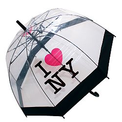 Transparentný dáždnik I Love New York