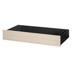 Úložný box pod posteľ v borovicovom a čiernom dekore Szynaka-Meble Monez