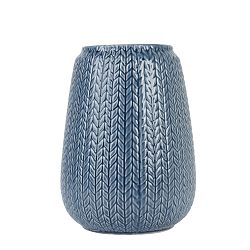 Veľká modrá váza PT LIVING Knitted