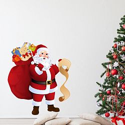 Vianočná samolepka Ambiance Santa Claus and Gift List