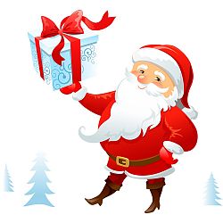 Vianočná samolepka Ambiance Santa Claus Lapland