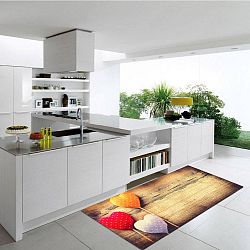 Vysokoodolný kuchynský koberec Webtappeti Sweethearts, 60 x 140 cm