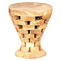 Záhradná stolička z teakového dreva Massive Home Elm