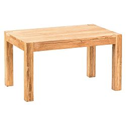 Záhradný jedálenský stôl z recyklovaného teakového dreva Massive Home Ronda, 90 × 180 cm