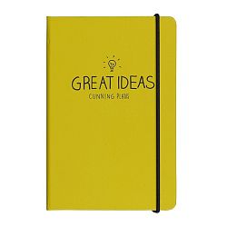 Zápisník A6 Happy Jackson  Great Ideas Yellow