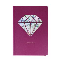 Zápisník A6 Portico Designs Diamant, 124 stránok