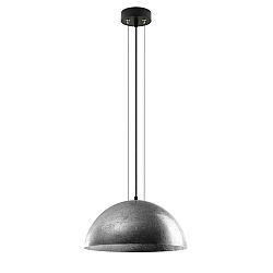Závesná lampa v striebornej farbe Bulb Attack Cuatro, priemer 40 cm