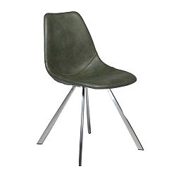 Zelená koženková jedálenská stolička DAN-FORM Denmark Pitch