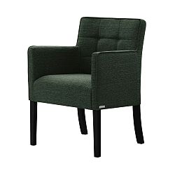 Zelená stolička s čiernymi nohami Ted Lapidus Maison Freesia