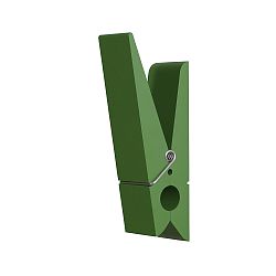 Zelený vešiak v tvare štipca Swab