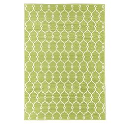 Zelený vysokoodolný koberec Webtappeti Trellis, 160 x 230 cm