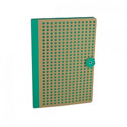 Zelený zápisník Portico Designs Laser, 160 stránok